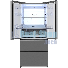 Холодильник Haier HB16FRSAAAERU серебристый трехкамерный 338/109л морозилка снизу, No Frost