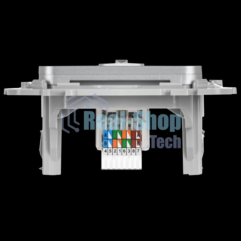 Розетка компьютерная RJ45 категория 5Е UTP РК5е-1-0-ФлА алюминий FLITE