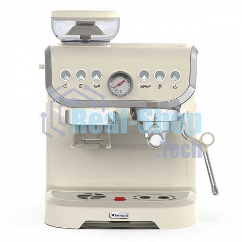 Кофейная станция BQ CM5000 бежевый, исп. кофе - зерновой/молотый, 2 л, 1560 Вт, 15 бар