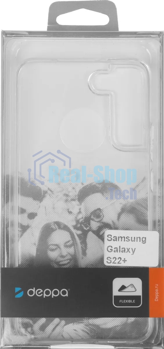 Чехол (клип-кейс) Deppa Gel для Samsung Galaxy S22+ прозрачный