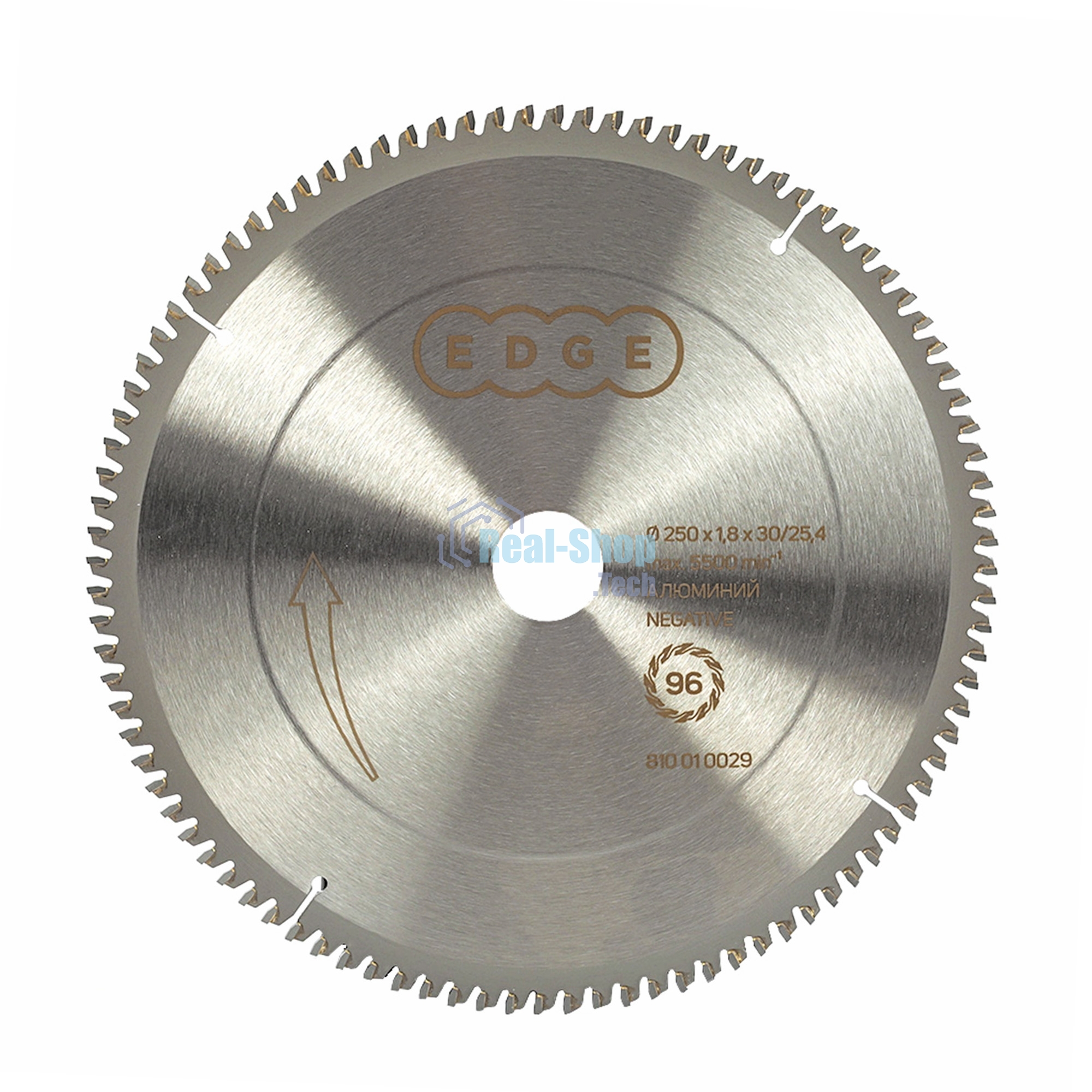 Диск EDGE by PATRIOT пильный по алюминию 250х96х30/25,4 negative