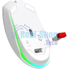 Мышь беспроводная/проводная Defender Whisper GM-209 белый, 7200 dpi, радиоканал, Bluetooth, USB, кнопки - 8