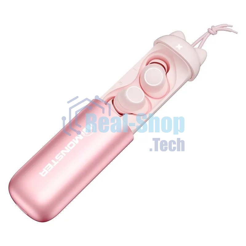 Наушники беспроводные MONSTER Melody розовые