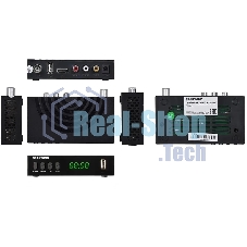 Приставка для цифрового ТВ Starwind CT-220 черный, DVB-T2, DVB-T, DVB-C, HDMI, USB 2.0 х2