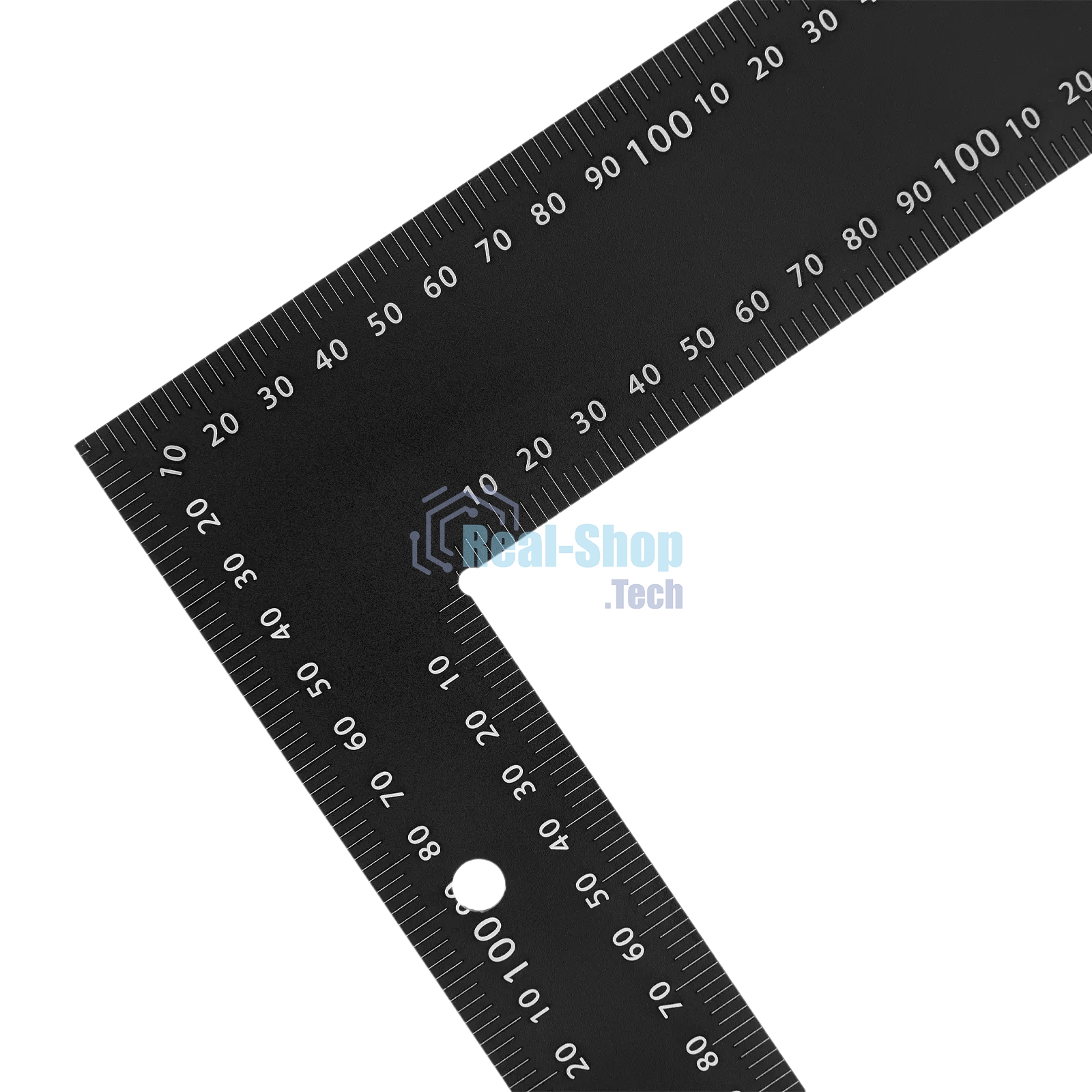 Угольник Denzel 400 х 600 мм, алюминиевый, лазерная гравировка