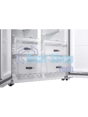 Холодильник Weissgauff WSBS 600 WG NoFrost Inverter 2-хкамерн. белый инвертер