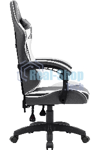 Кресло игровое Defender Fortune серый/белый, класс 4, PU