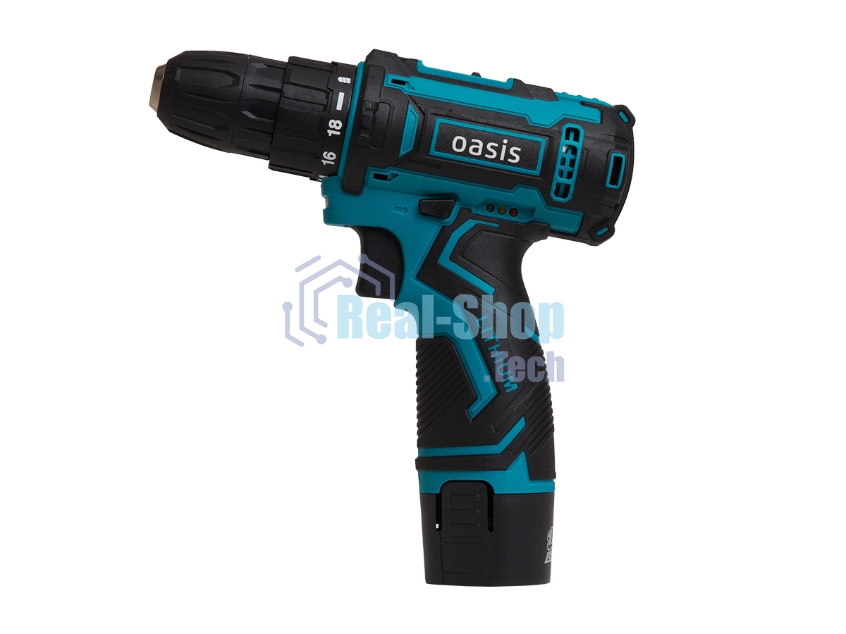 Дрель-шуруповерт аккумуляторная Oasis ASB-12S /J/ 201, Аккумуляторная, 12В, 2 АКБ, Кейс