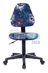 Кресло детское Бюрократ KD-4 синий космопузики крестовина пластик