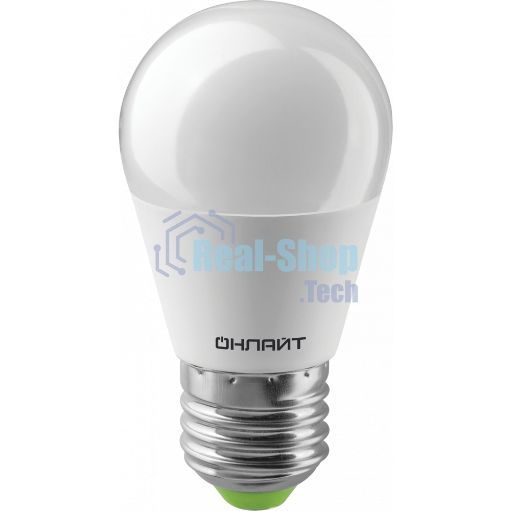 Лампа светодиодная ОНЛАЙТ 61970 OLL-G45-10-230-6.5K-E27