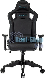 Кресло игровое Knight Outrid Smile черный эко.кожа крестов. пластик