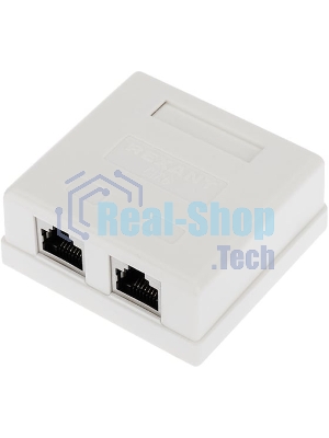 Рoзетка компьютерная внешняя Rexant 2-порта RJ-45 (8P8C), FTP экранированная, категория 6