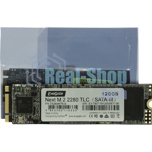 Накопитель SSD ExeGate EX280467RUS A2000MNext 120 Gb M.2 2280 3D TLC (SATA-III)