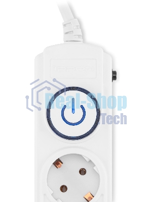 Сетевой фильтр Ippon BK-6-EU-3-16-W 3 м, 6 розеток, белый, коробка