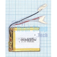 Аккумулятор Li-Pol (батарея) 4x40x45мм 3pin 3.7V/550mAh