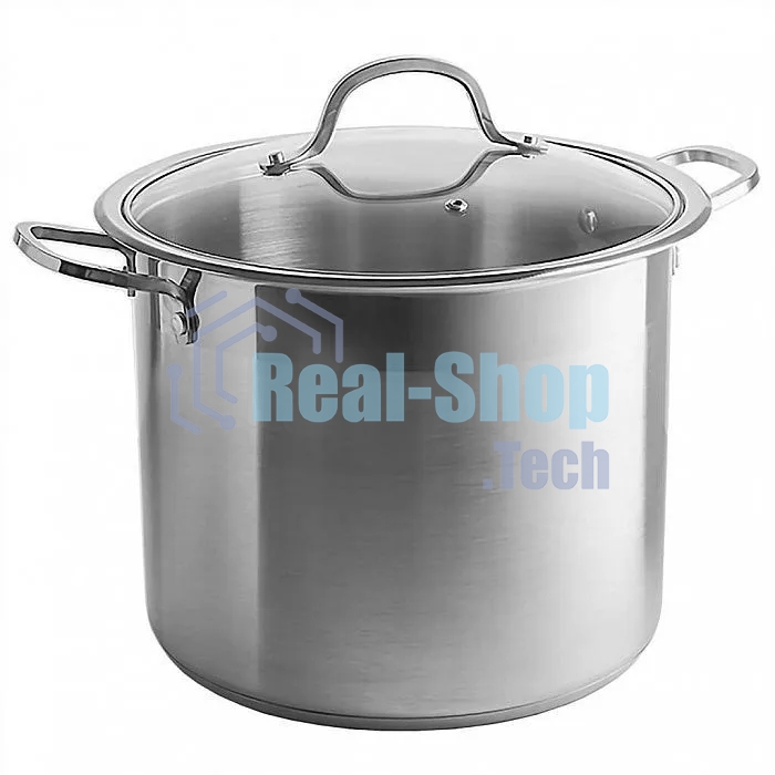 Кастрюля WEBBER BE-128-10L 10 л, 24 см, нержавеющая сталь, с крышкой