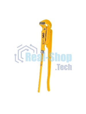 Трубный рычажный ключ №2 с прямыми губками Deli DL105155 420мм, раскрытие губок 0-55мм, сталь Cr-V