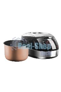 Мультиварка Centek CT-1472 Ceramic черный/сталь, 860 Вт, 5.0 л, LED, 21 программа