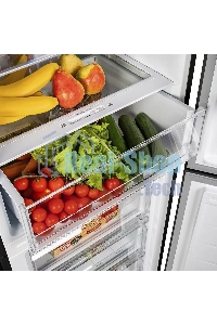 Холодильник Maunfeld MFF185SFSB черный мат. двухкамерный 211/104л морозилка снизу