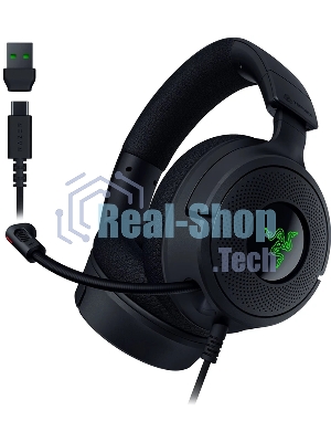 Гарнитура Razer Kraken V4 X чёрный, проводная, подсветка