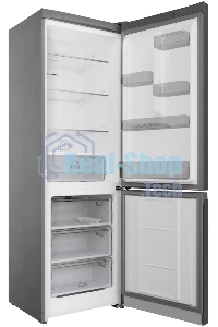 Холодильник Hotpoint HT 5180 MX нержавеющая сталь/серебристый двухкамерный 220/78 л морозилка снизу, No Frost