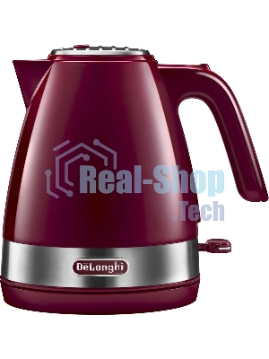 Чайник электрический DeLonghi KBLA2001.R 1.7 л, 2000 Вт, красный