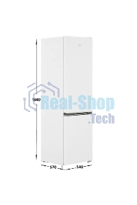 Холодильник Beko B1RCSK312W белый двухкамерный 213/87л морозилка снизу