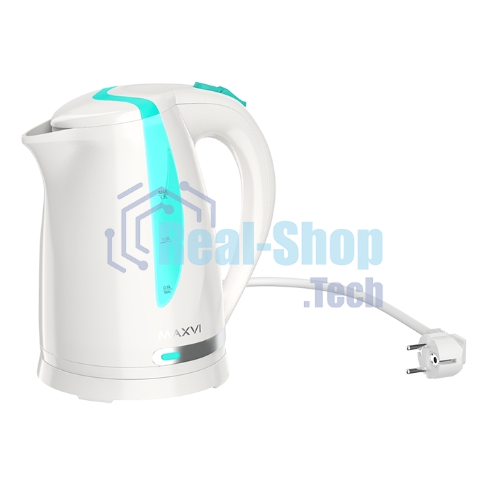 Чайник электрический Maxvi KE1701P белый-green