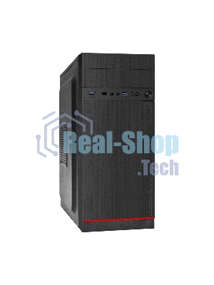 Компьютерный корпус Miditower ExeGate AA-442U2 (ATX, без БП, 1хUSB+2хUSB 3.0, аудио, черный)