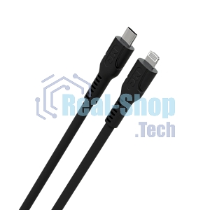 Кабель MORE CHOICE (4620202553690) K65ia 2м USB 3.0A PD 27W для Lightning ng 8-pin 2 м, черный