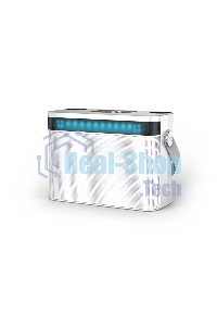 Переносная караоке система TRS2403 iconBIT K902W Колонка 10Вт, 2 микрофона Bluetooth, световые эффекты, аккумулятор в колонке 3000mAh и микрофонах, 22.3*9.6*15.7CM, белый