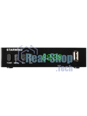 Приставка для цифрового ТВ Starwind CT-220 черный, DVB-T2, DVB-T, DVB-C, HDMI, USB 2.0 х2