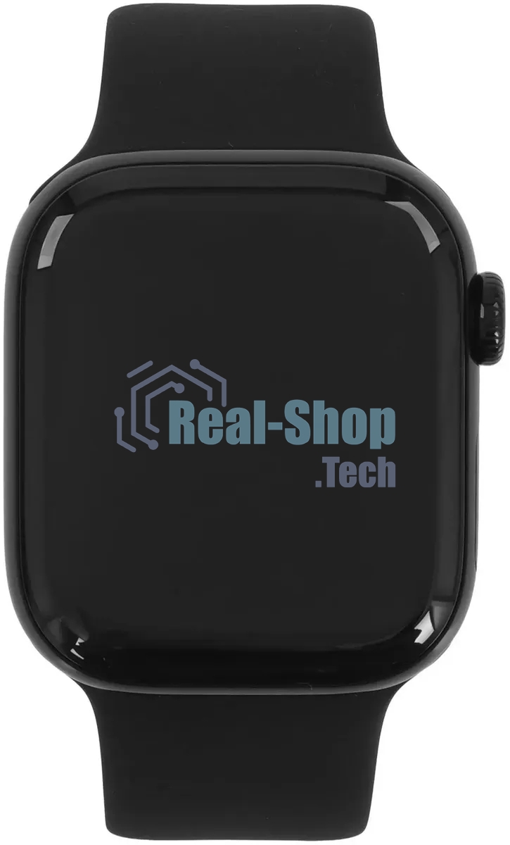 Умные часы Apple Watch Series 11 A3331 42мм OLED корп.черный Sport Band рем.черный разм.брасл.:M/L (MEQU4LW/A)