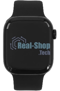 Умные часы Apple Watch Series 11 A3331 42мм OLED корп.черный Sport Band рем.черный разм.брасл.:M/L (MEQU4LW/A)