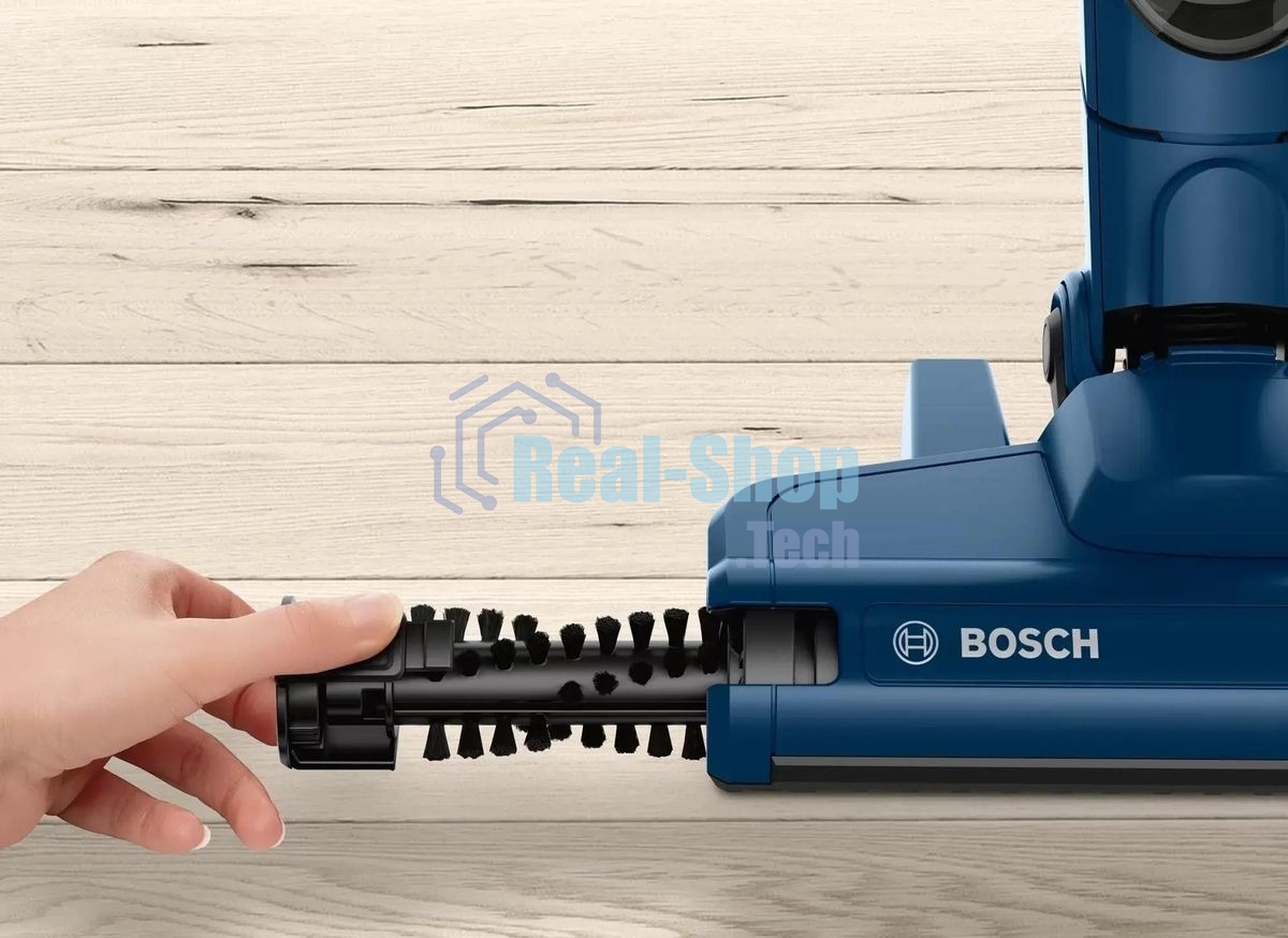 Пылесос вертикальный Bosch BCHF 2MX20 синий, питание от аккумулятора, 150 Вт, уборка сухая, пылесборник 0.4 л