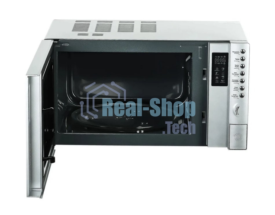 Микроволновая печь Galanz MOG-2375DS серебристый, 23 л, 900 Вт, переключатели - кнопки