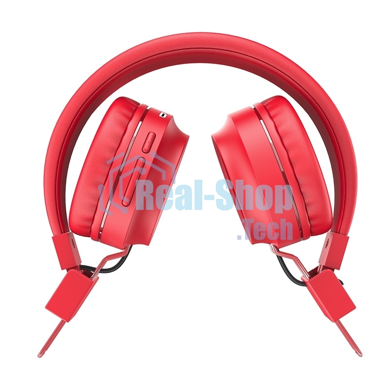 Гарнитура беспроводная полноразмерная HOCO W25, красный