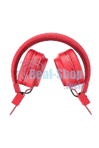 Гарнитура беспроводная полноразмерная HOCO W25, красный