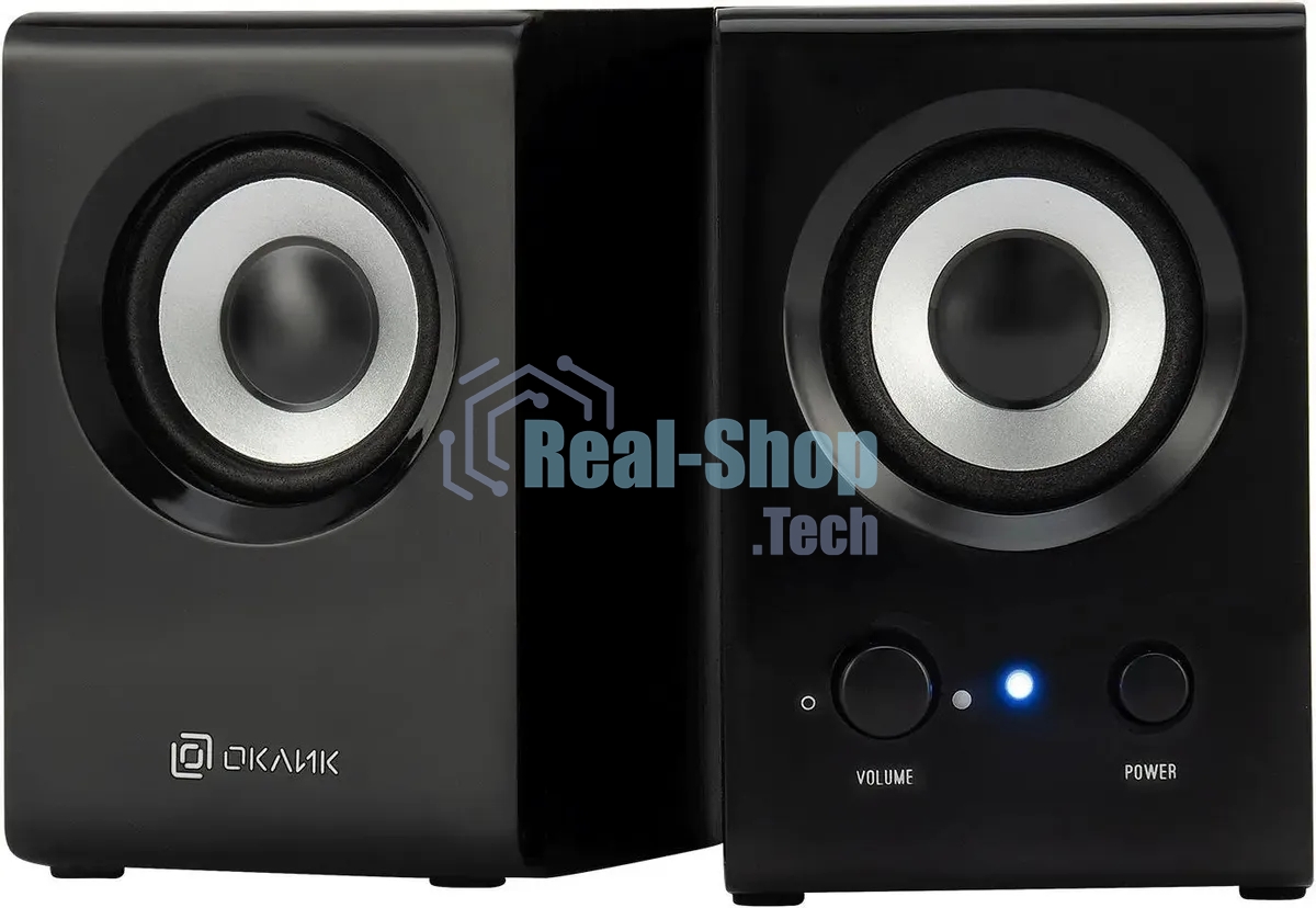 Акустическая система Oklick OK-160 2.0 черный 6Вт