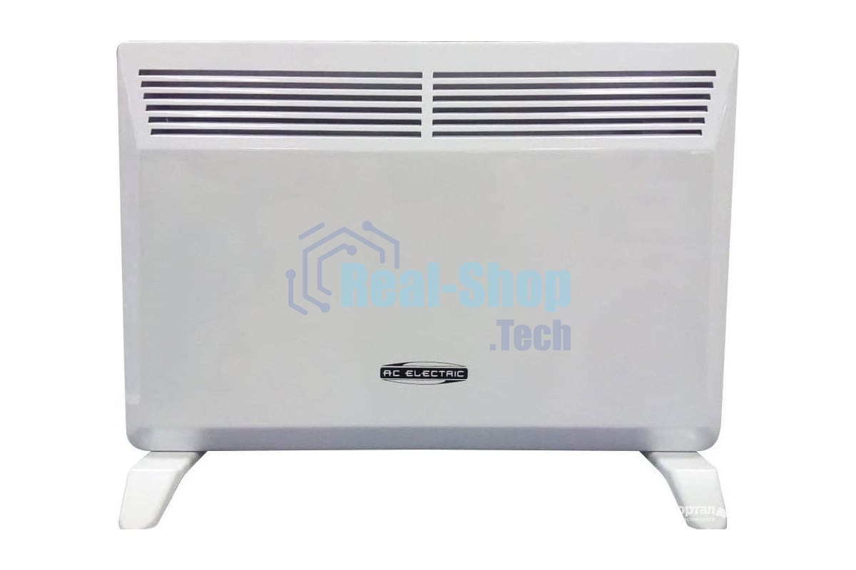Конвектор электрический AC ELECTRIC ACE/CMI-1000G белый, 1000 Вт, 10 м2, термостат