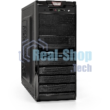 Компьютерный корпус ExeGate EX278402RUS Miditower ExeGate XP-329S Black, ATX, (без БП), 2хUSB, Audio