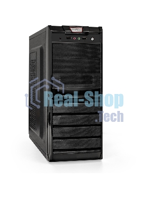 Компьютерный корпус ExeGate EX278402RUS Miditower ExeGate XP-329S Black, ATX, (без БП), 2хUSB, Audio