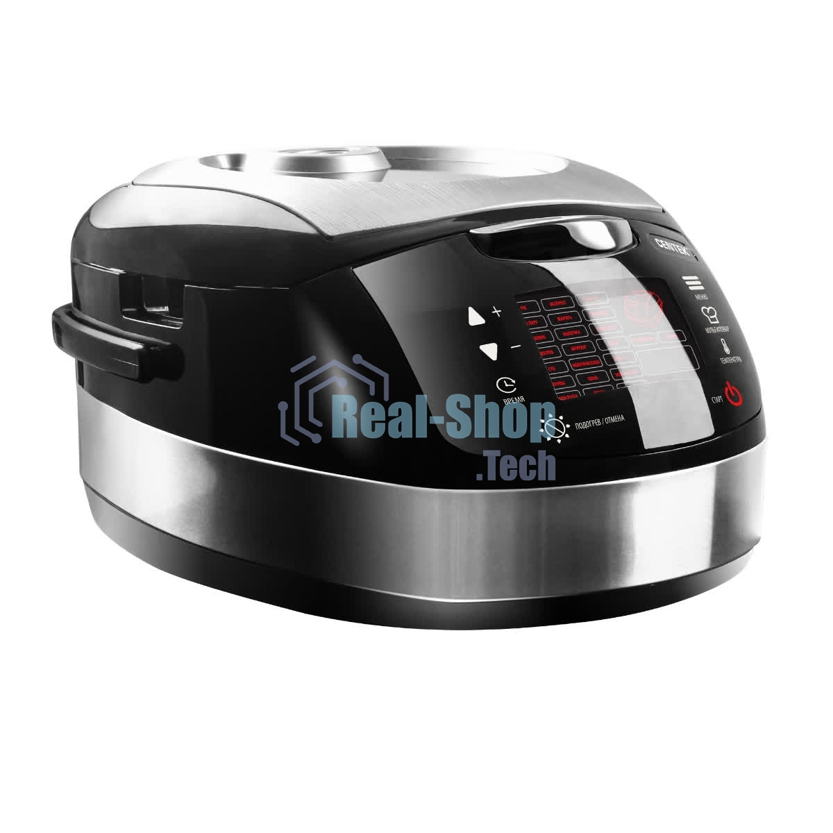Мультиварка Centek CT-1472 Ceramic черный/сталь, 860 Вт, 5.0 л, LED, 21 программа