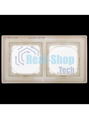 Рамка 2-местная IP55 Рпро-2-55-ФлСл сливочный FLITE