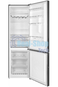 Холодильник Maunfeld MFF200NFSBE черная сталь, двухкамерный, 271/106 л, морозилка снизу, Total No Frost