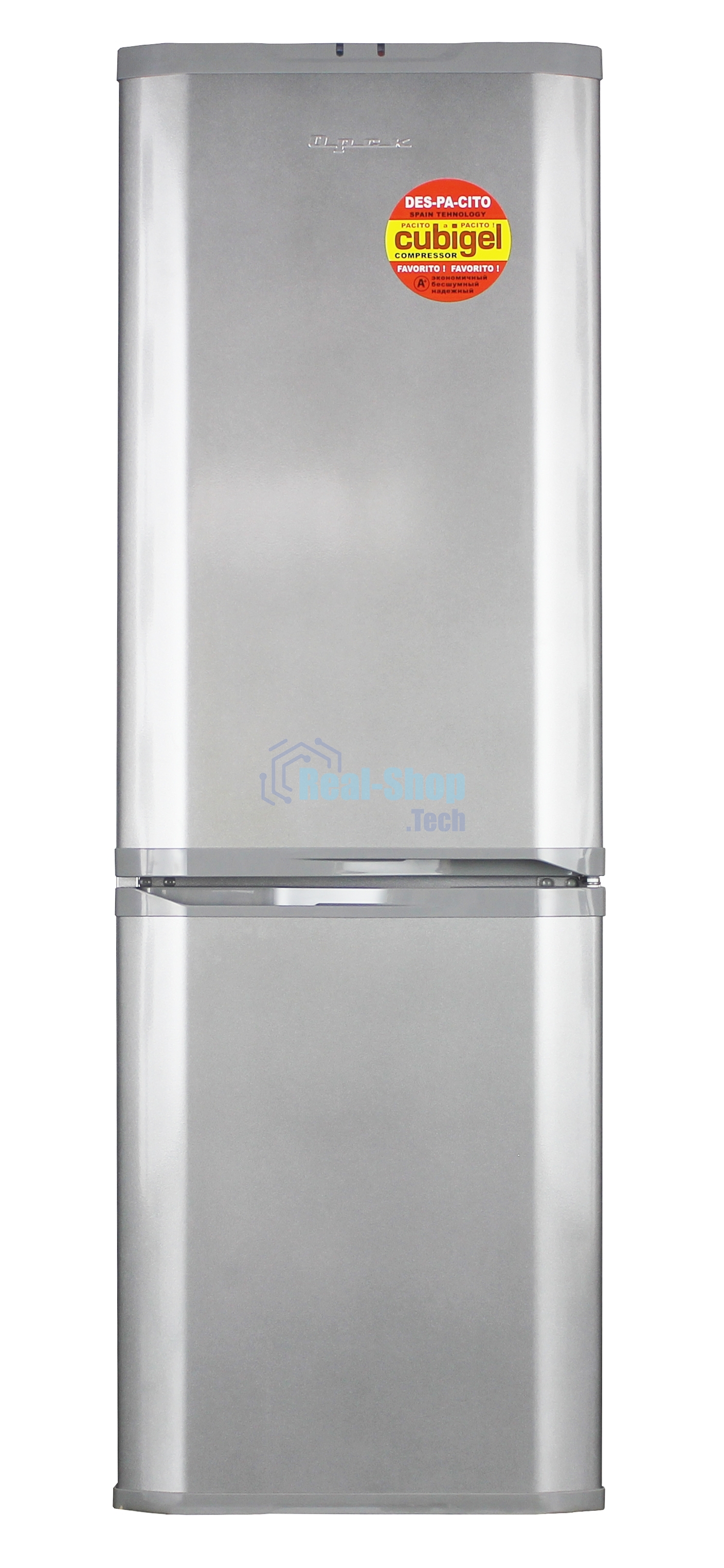 Холодильник ОРСК 174 MI металлик двухкамерный 220/120л морозилка снизу