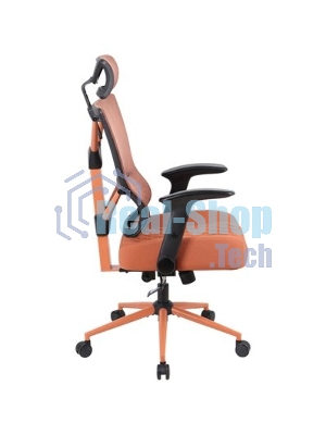Кресло Chairman CH566 оранжевый, экокожа, 120 кг