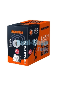 Кабель информационный Hyperline UUTP4R-C5E-S24-IN-LSZH-GY-305 cat.5e UTP 4 пары 24AWG LSZH внутренний 305м серый