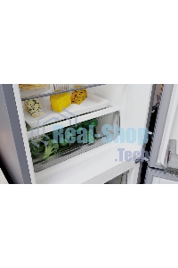 Холодильник Hotpoint HT 5180 MX нержавеющая сталь/серебристый двухкамерный 220/78 л морозилка снизу, No Frost