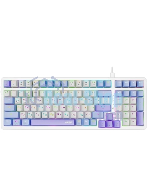 Клавиатура проводная Acer OKW304 (ZL.KBDCC.01V), USB, белый